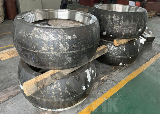 鉱山機械部品 クロムとセラミック挿入磨きロール